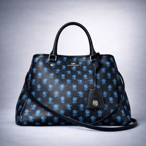 2016 Coach Margot Badlands Coated Canvas Satchel